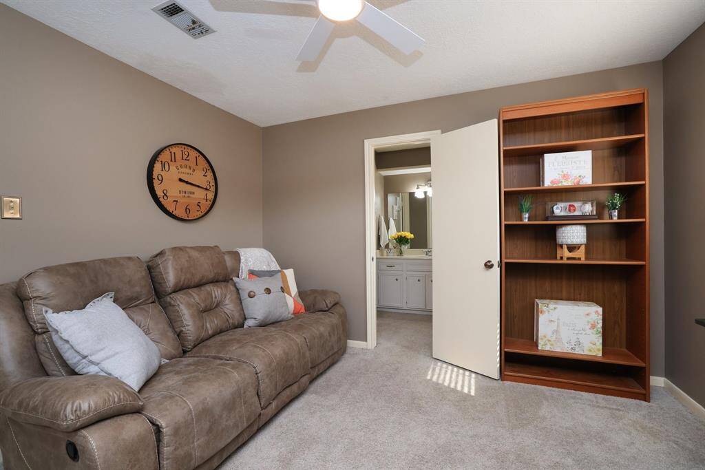 Another view of the TV room adjacent to bathroom