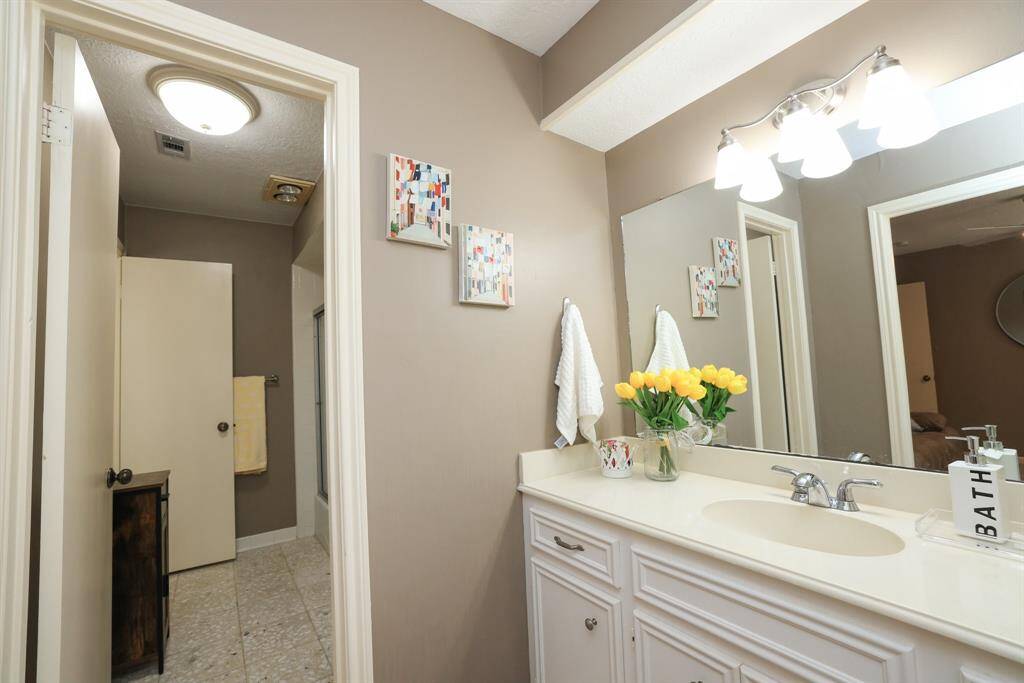 Half of Jack and Jill bathroom