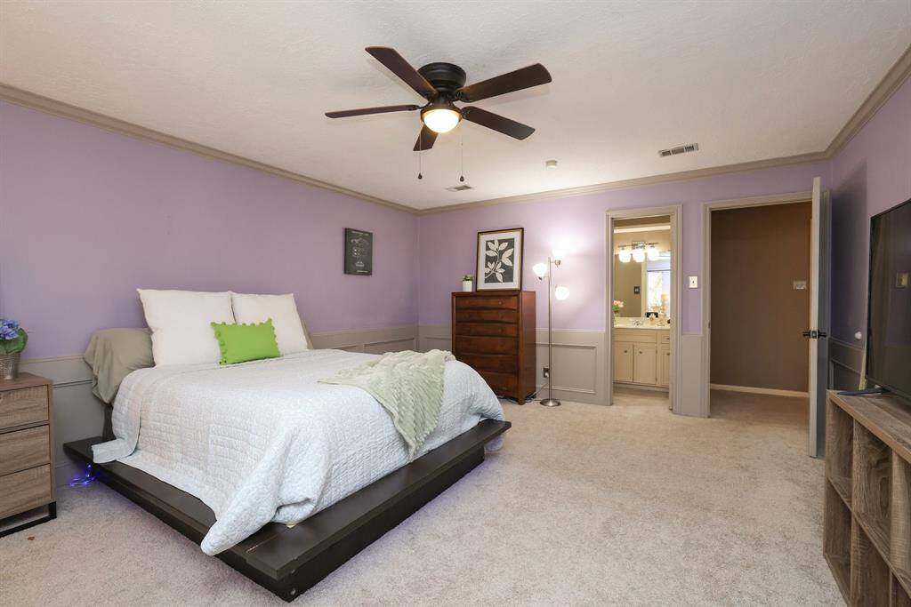 The second floor game room is used as a bedroom