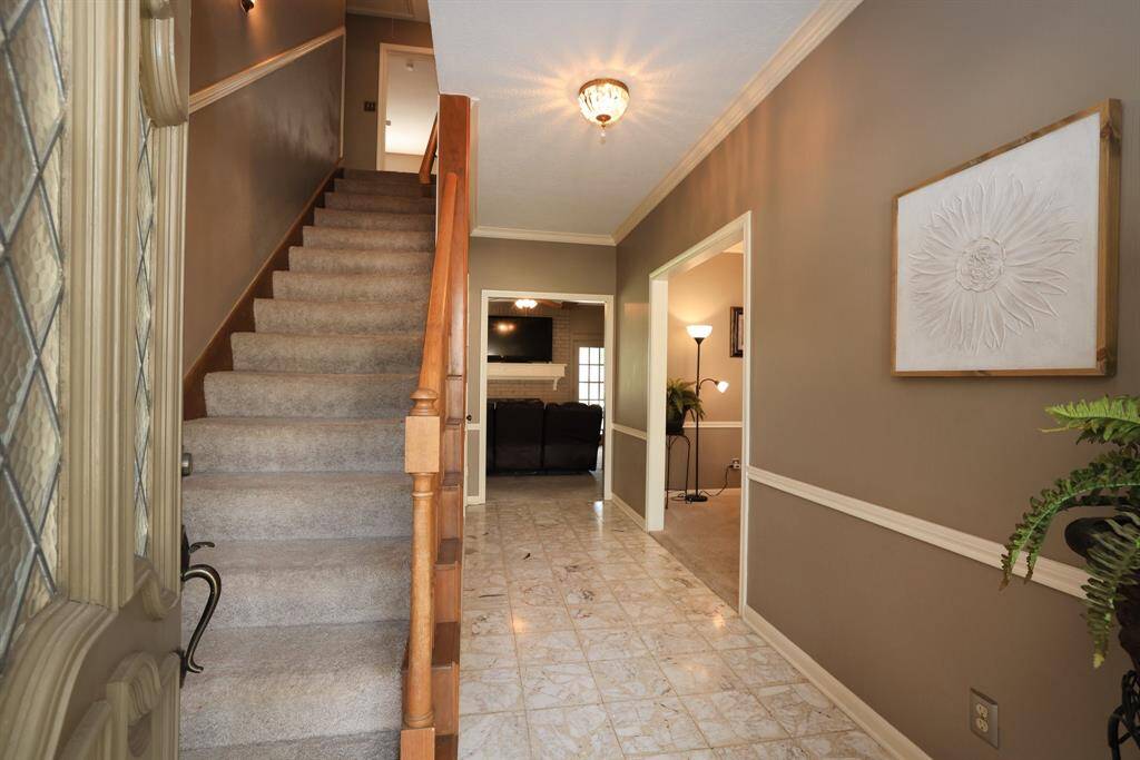Entry with view of the stairs
