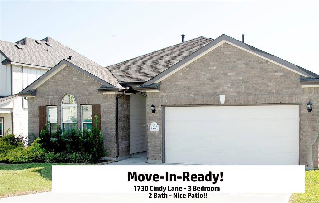 Lovely BRICK home -- all the conveniences!  Sprinkler system, Electric Garage Door Opener.  Washer/Dryer and Refrigerator included.  Move-In-Ready!