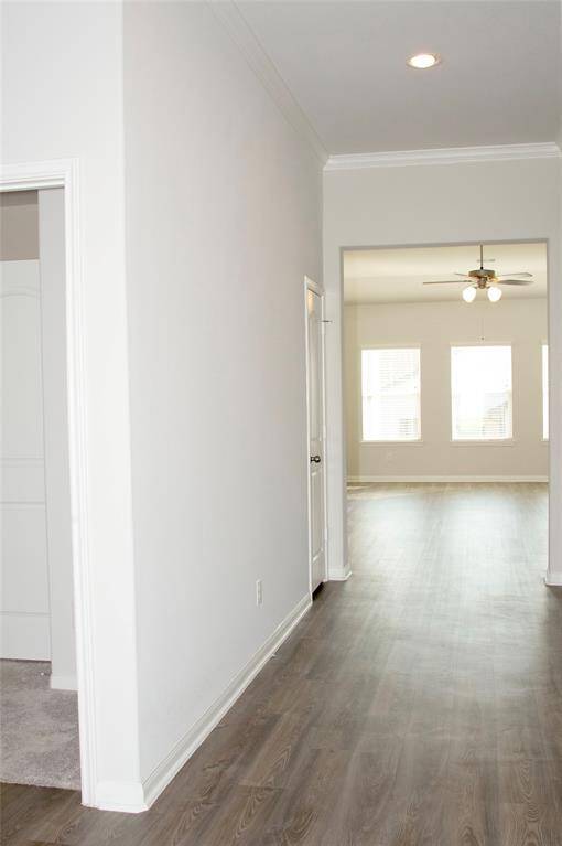 Grand entry -- Welcoming entry with high ceilings.  Two secondary at left, sharing a full-sized bath.  1730 Cindy Lane.  Move in ready.
