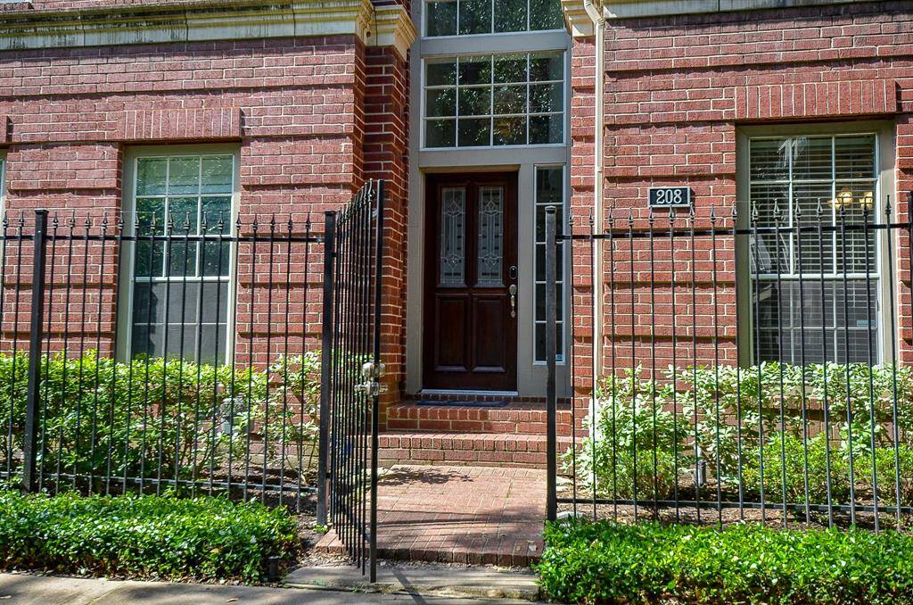 This is the welcoming gated entry to the home.
