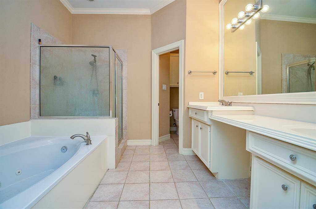 Choose a long, luxurious soak or a quick, brisk shower after move in day comes to a close!