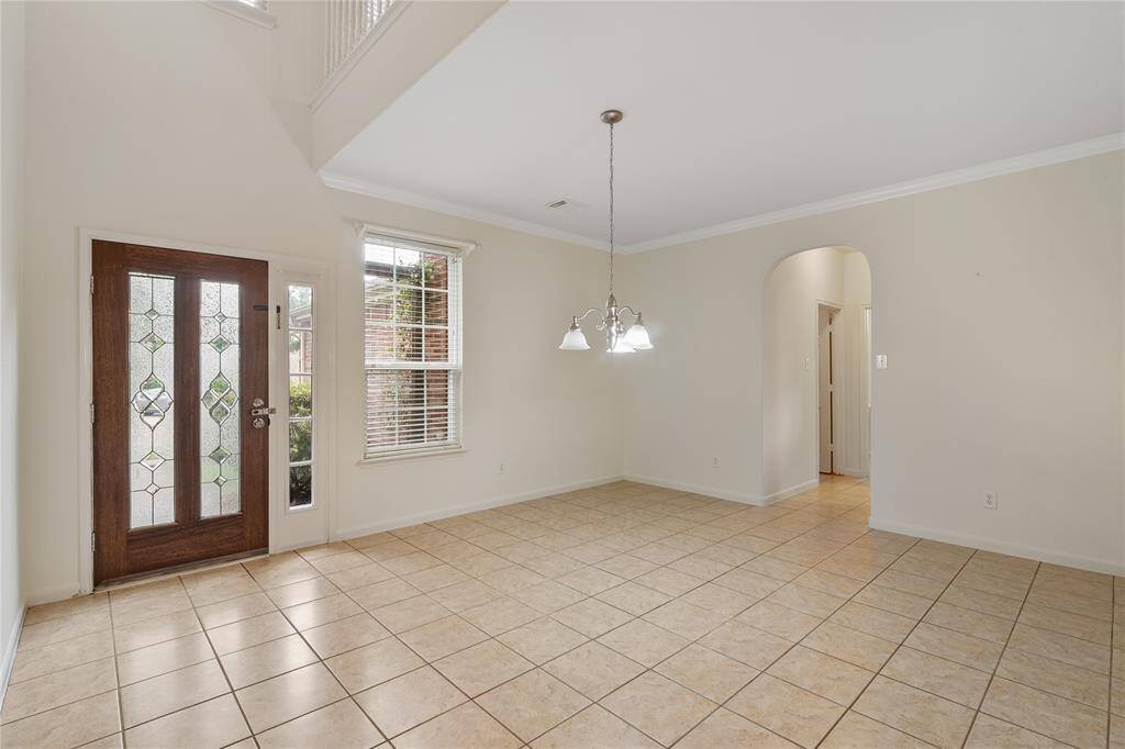Formal dining room with easy access to kitchen.