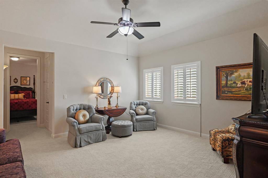 Game room upstairs is great size for hobbies or just tv watching.