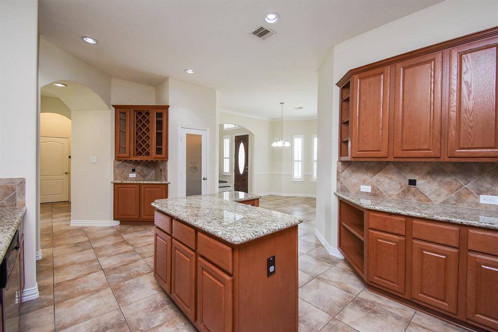 Another view of the large kitchen with the custom wine or coffee bar - you choose!