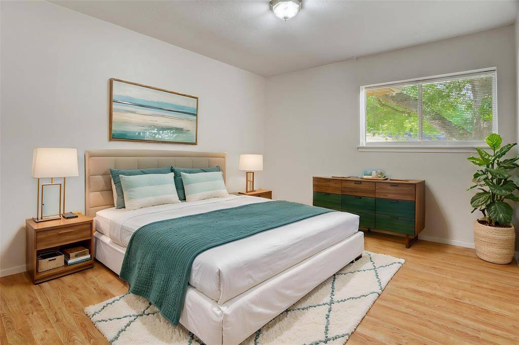 Second bedroom is bright and spacious.