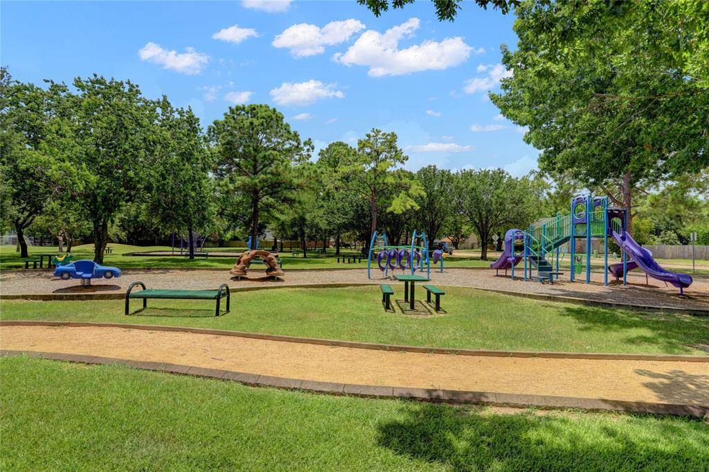 Another view of the spacious, well-maintained playground.
