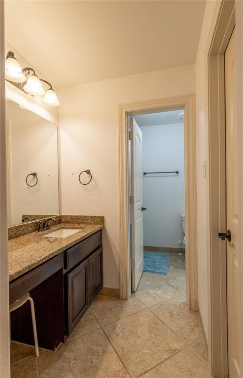 One of the vanities of the Jack-n-Jill bathroom upstairs.