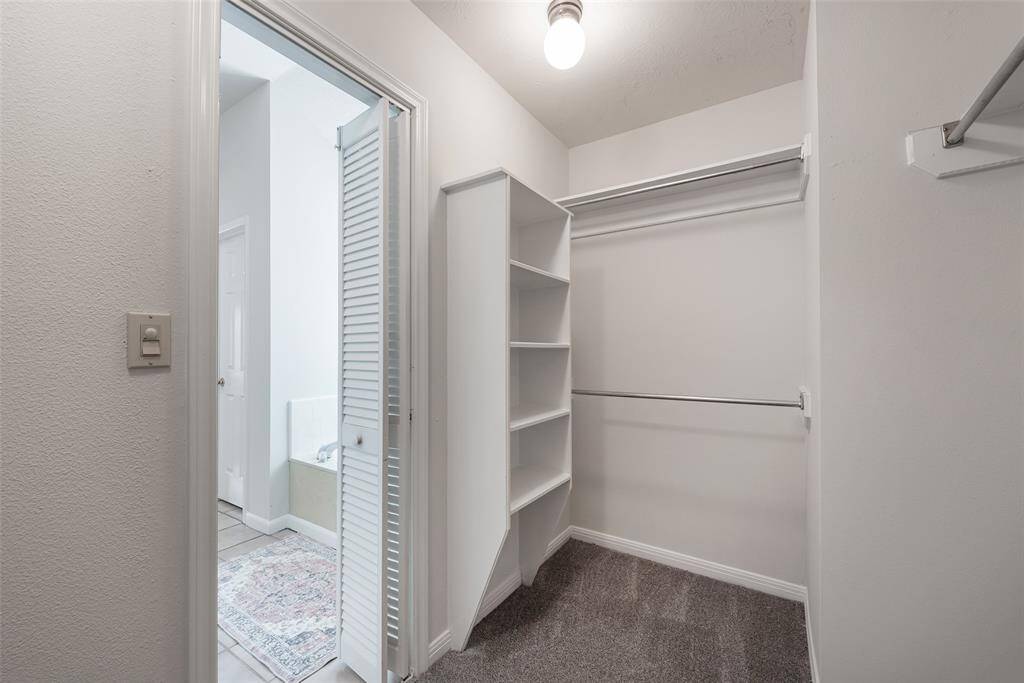 Walk-in closet with built-ins!