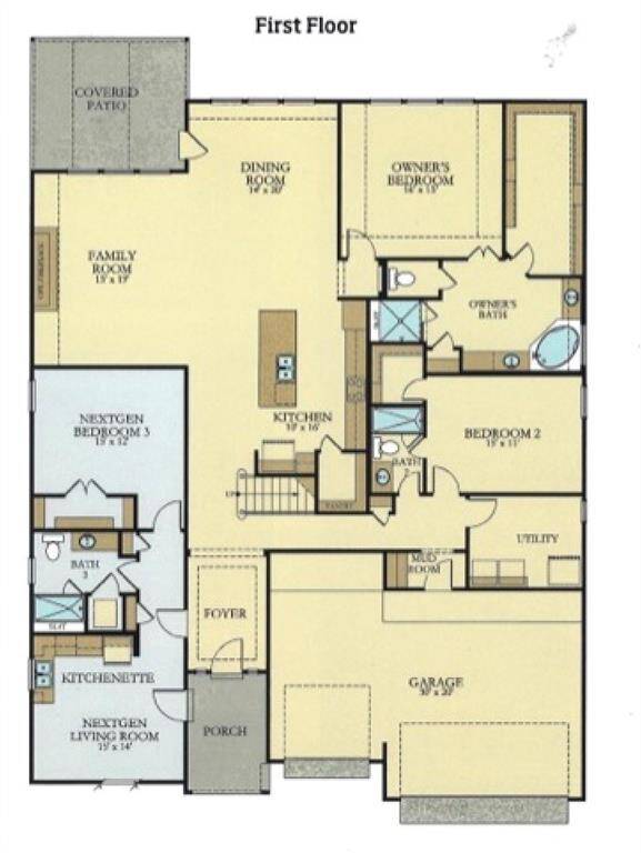 First Floor - Next Generation Suite with Bed Room & Bath, Kitchenette, Living Space!