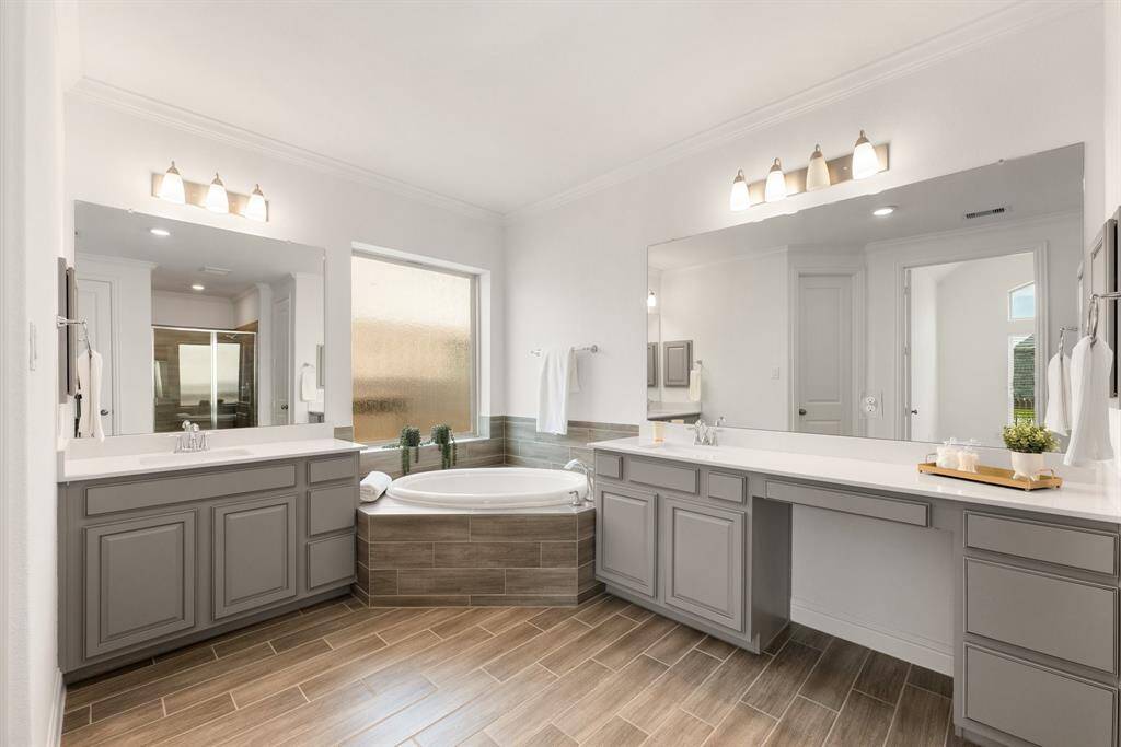 Double Vanities with Extra Cabinet Storage