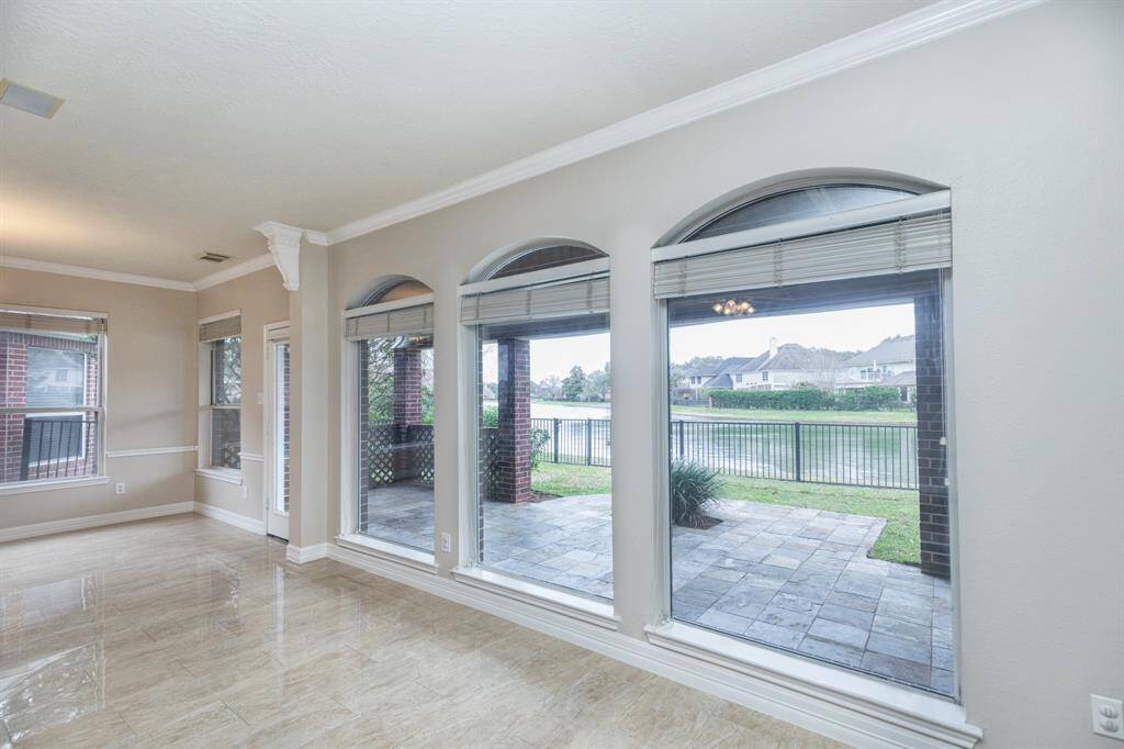 Family Room with beautiful water view