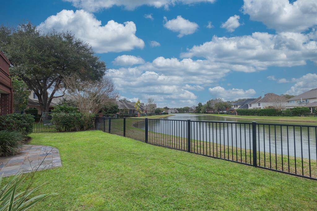 Beautiful backyard water view