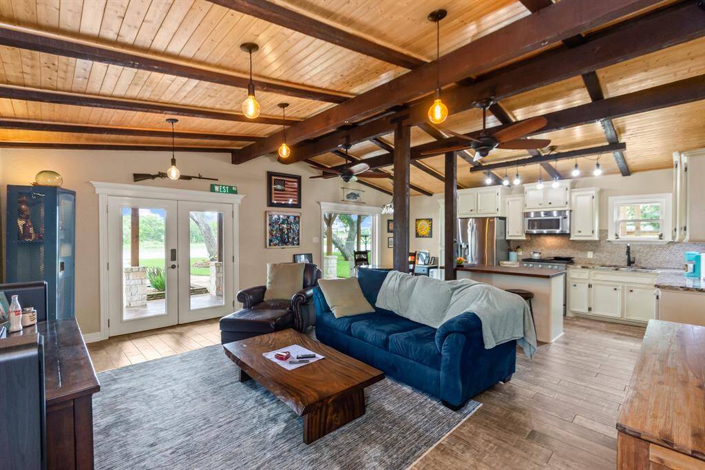 Open concept living and kitchen