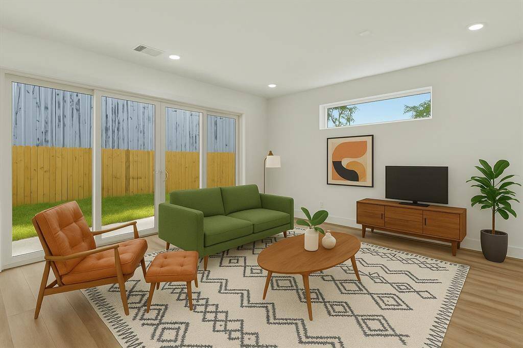 Virtually Staged Living Room