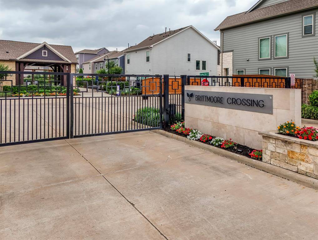 Gated entrance into the community!