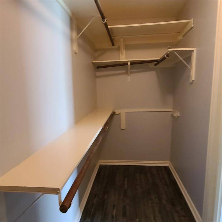 Fantastic walk-in closet with extra shelving
