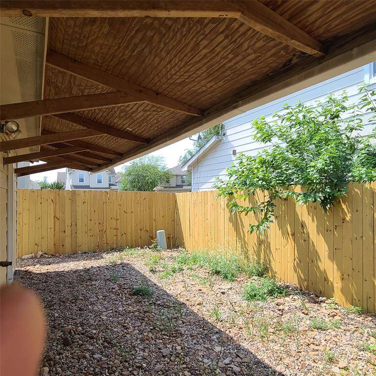 Covered back patio is great for summer shade!