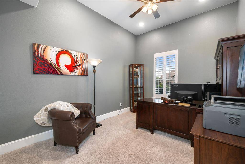 This secondary bedroom is currently being used as a 2nd home office to suit the needs of the current owner but it's a full bedroom with easy access to a full bath (with a standup shower).