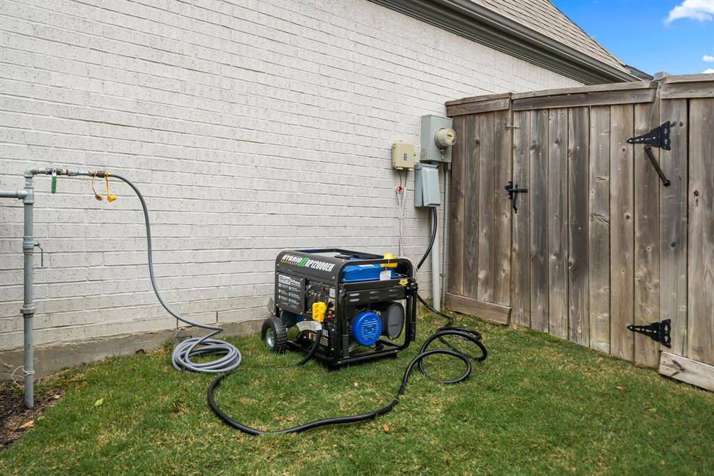 A whole-home generator powers the entire home. Excluded but negotiable.
