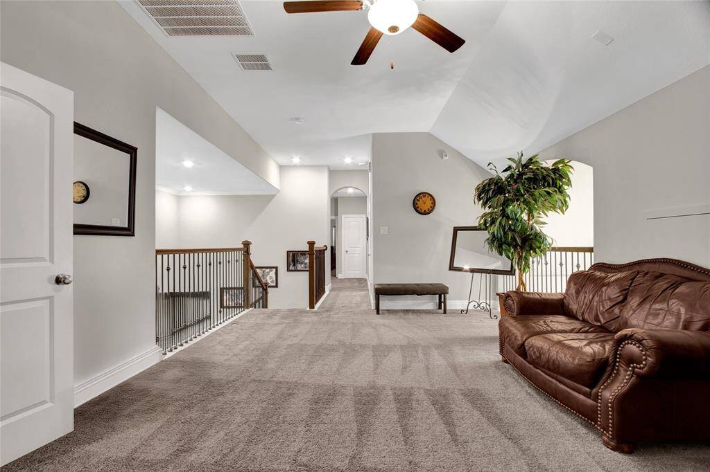 This photo showcases the game-room from a different view.