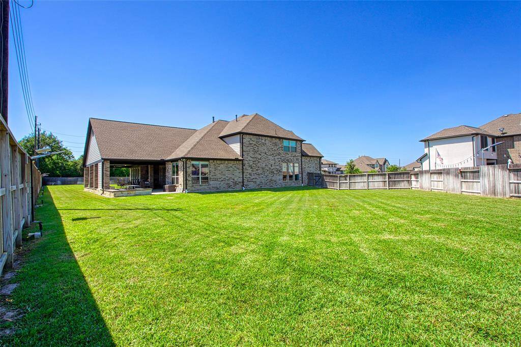 View of backyard from the east side of the yard.