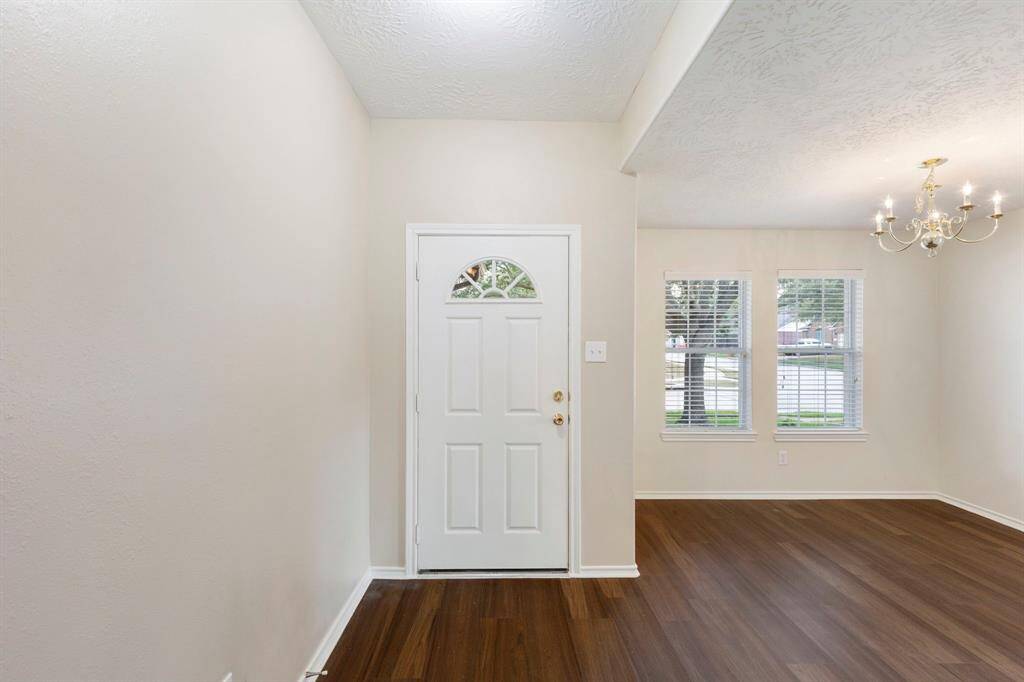 Light and bright neutral paint throughout.