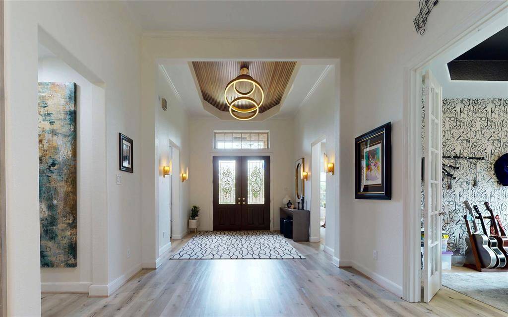 Home has large hallways and doorway for accessibility