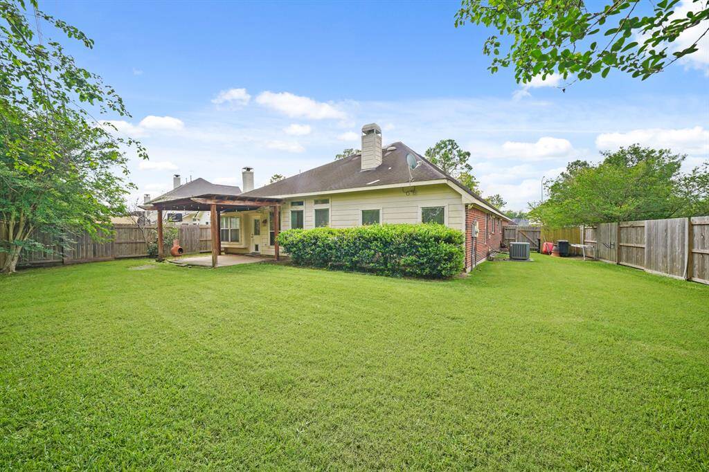 Large backyard