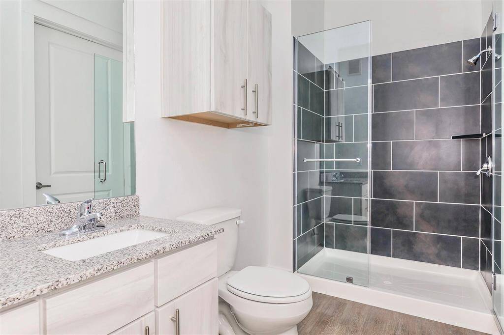 Bathroom with walk-in shower