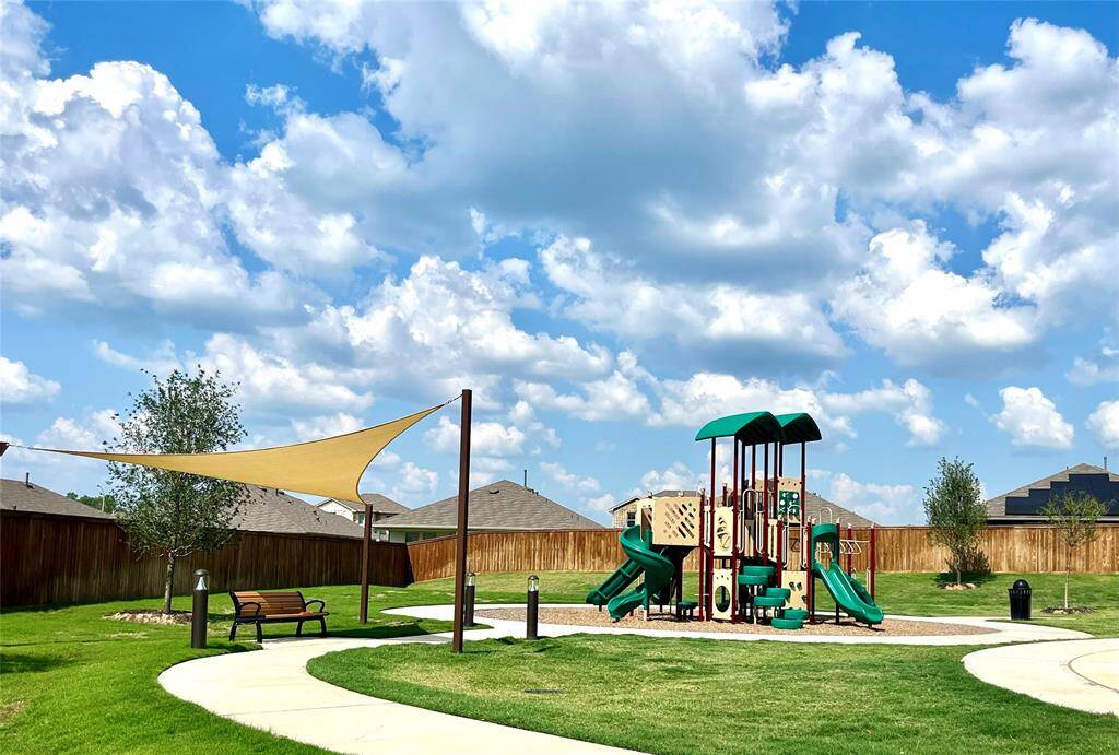 Nearby playground and community pool