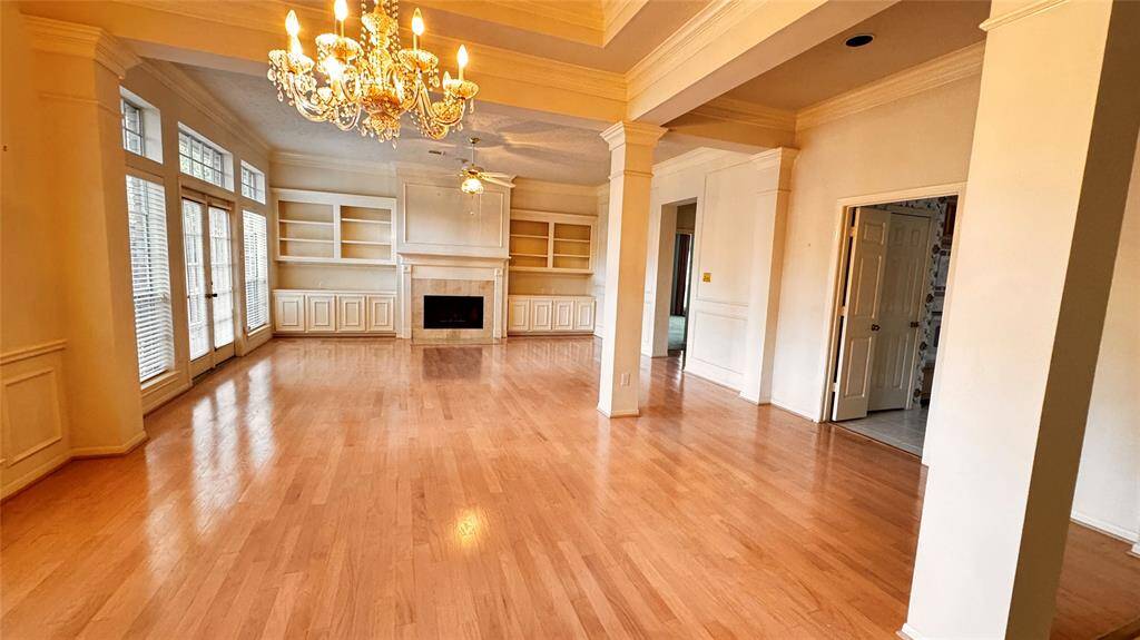 formal dining and living area