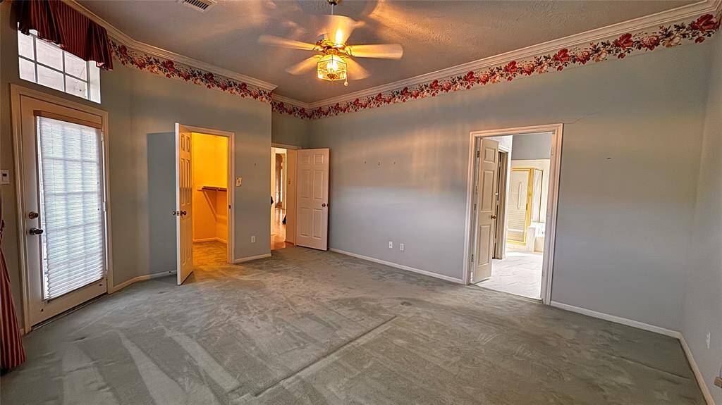 master bedroom with access to patio