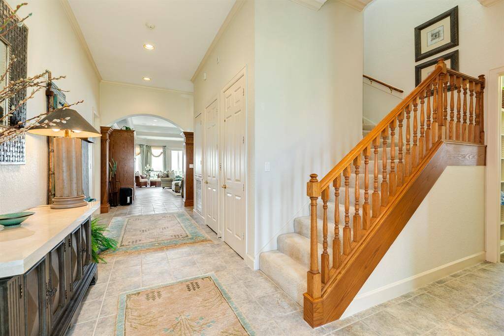 Main entrance into home. First door on right in view is the elevator, which travels from the garage to all levels of the home.
