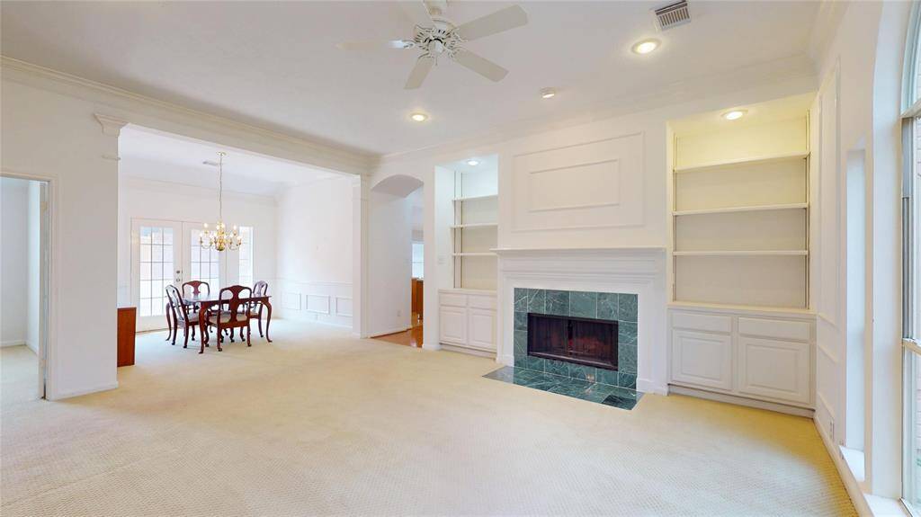 Living room looking toward formal dining room