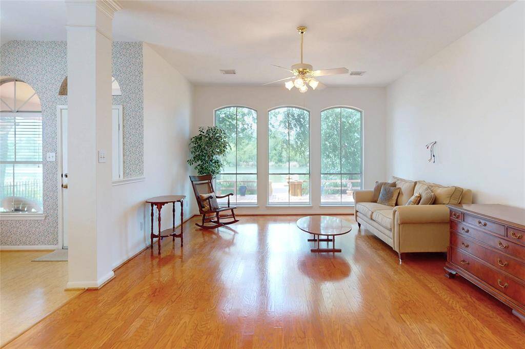 Family room with amazing view of the water!