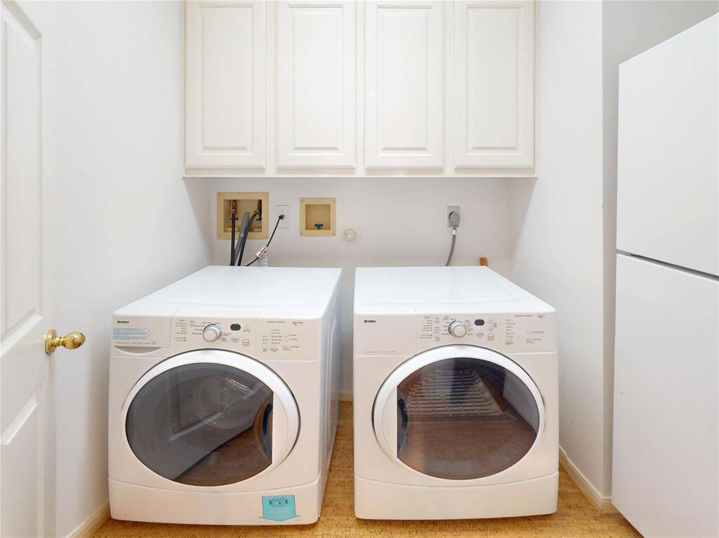 The laundry room is large enough to store your second fridge (as seen in picture)