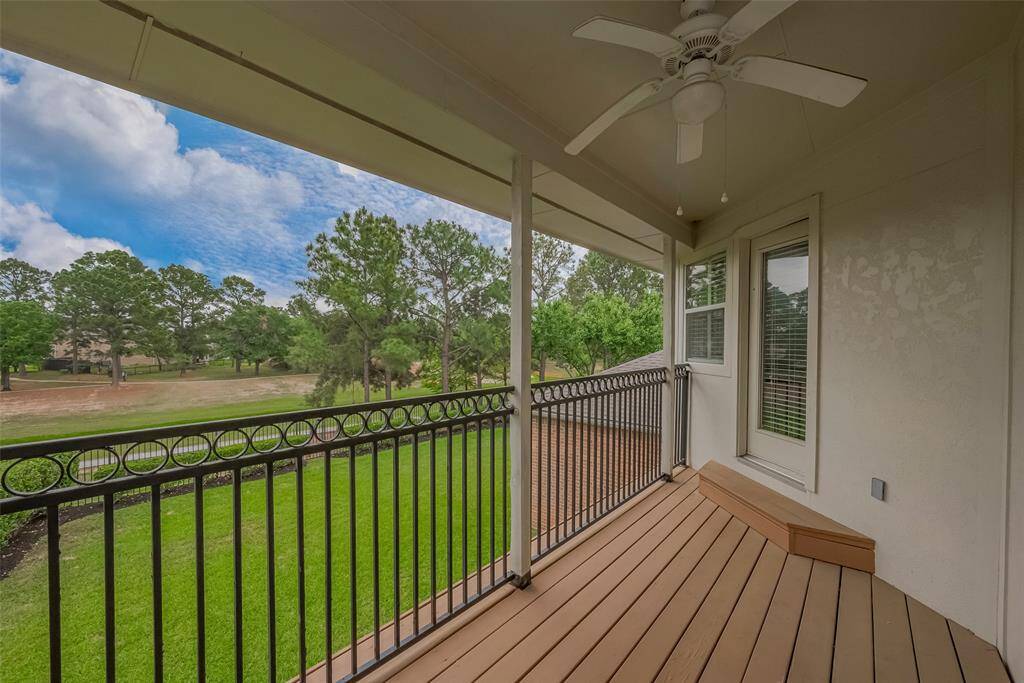 Enjoy this peaceful view from the terrace situated on the second floor