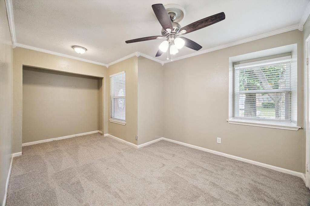Secondary bedroom with new carpet