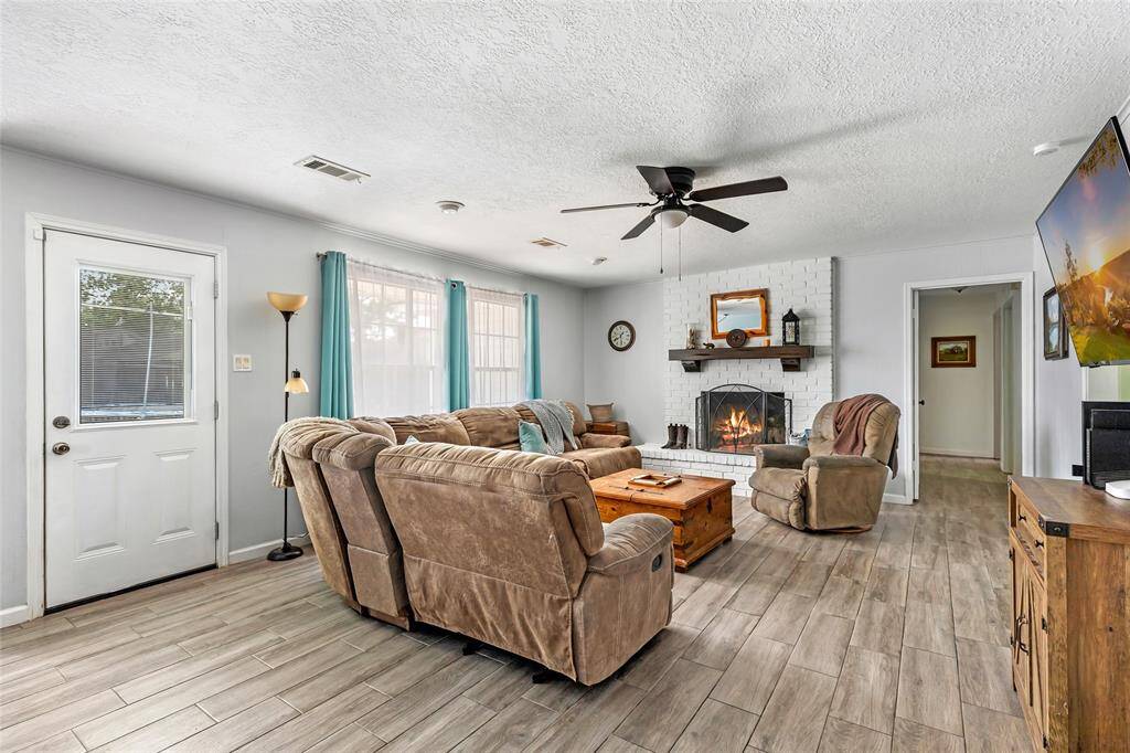Living Room with cozy fireplace