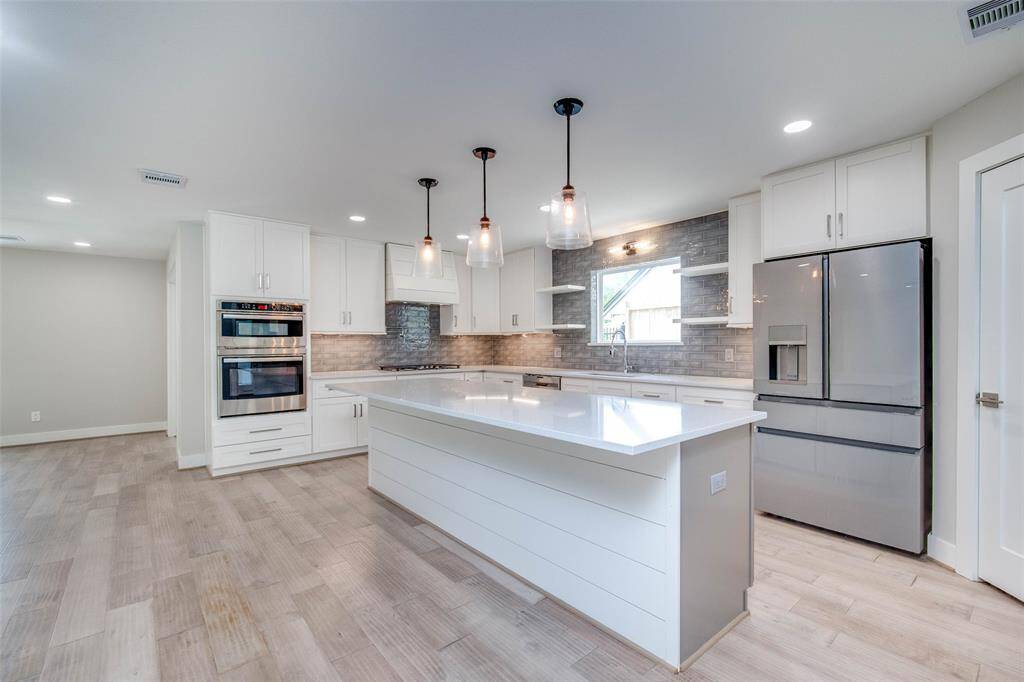 Fully remodeled kitchen.