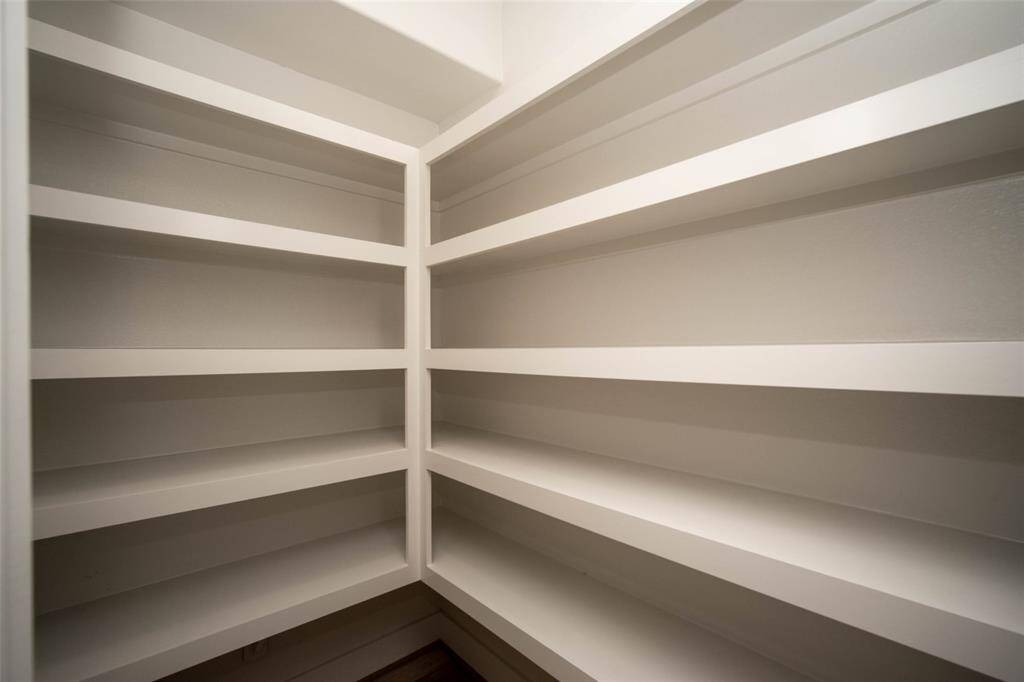 Huge walk-in pantry.