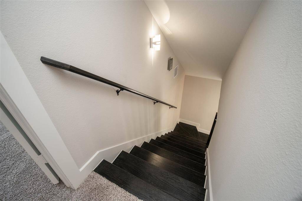 First to second floor stairs.