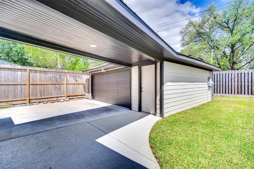 Oversized 2-car garage.