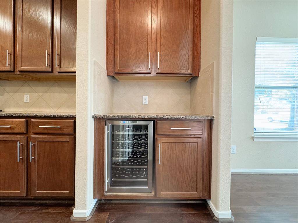 Butler Counter with Wine Cooler
