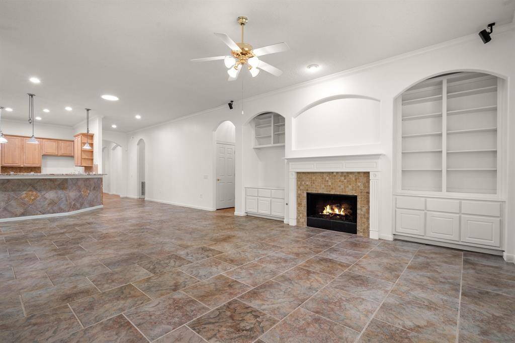 another view in the family room. So much detail, so much space. Freshly painted, too.