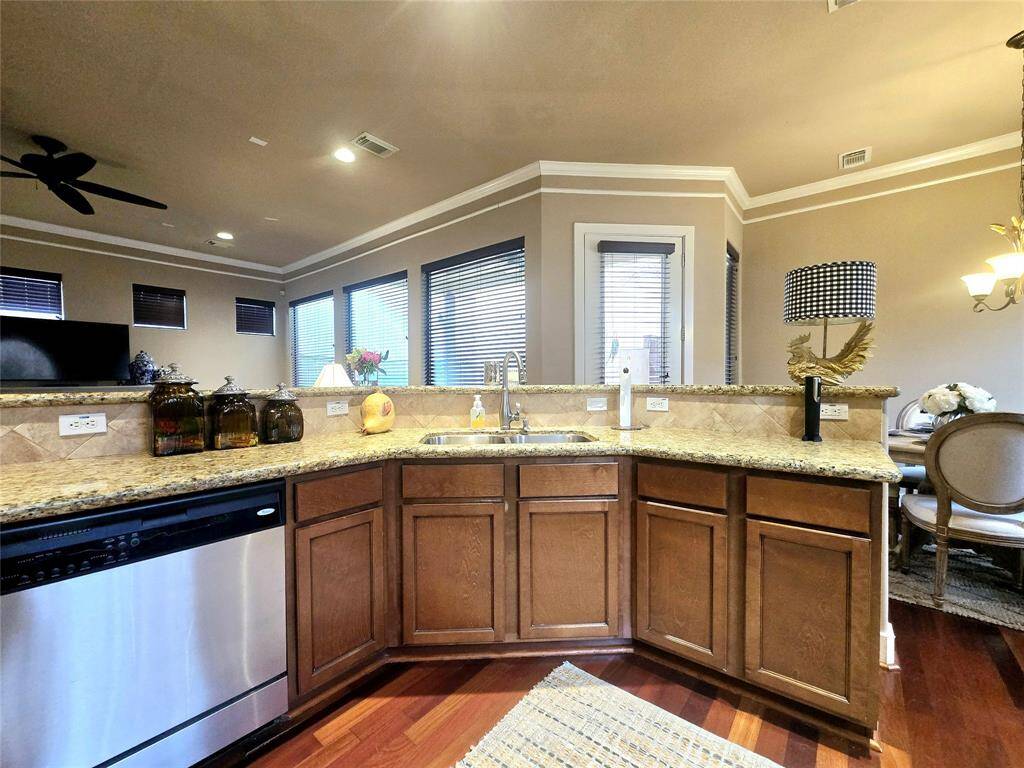 Spacious kitchen with ample cabinet space, providing plenty of room for all your culinary essentials and more.