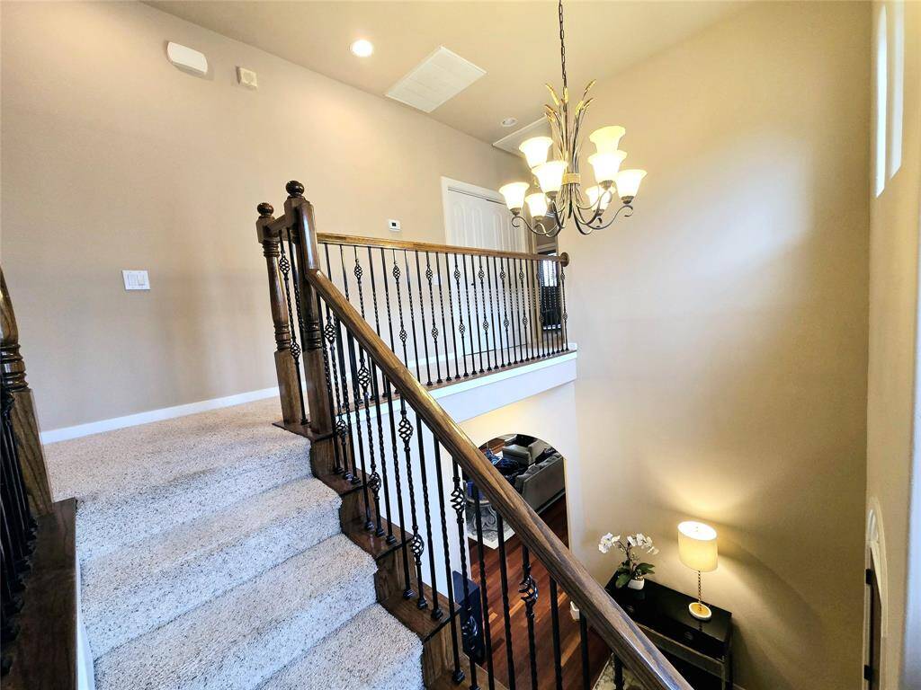 The second level is truly amazing, offering a stunning view that showcases the true beauty of the foyer and all its elegant features.